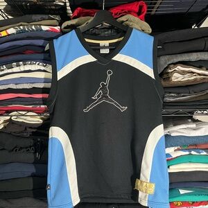 Jordan Black and Blue Athletic jersey